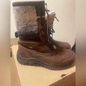 ugg adirondack boot II chocolate brown with box